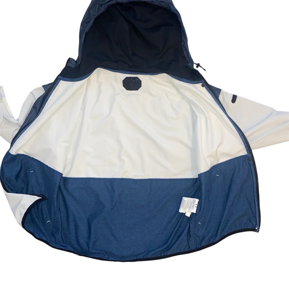 Under Armour Gore Windstopper Navy and White Hooded Jacket Women’s Size Small - Picture 4 of 13